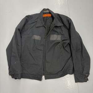 Vintage 70s Red Kap Grey Canvas Workwear Mechanics Jacket